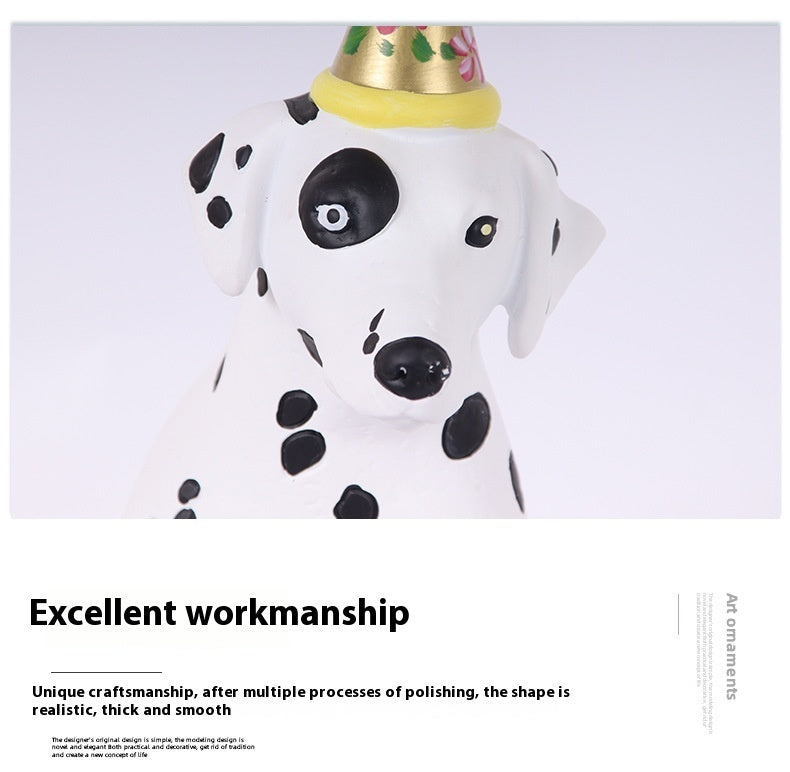 Modern Minimalist Creative Animal Cartoon Dog Decoration Art Sculpture Doll Model Room Children's Room Soft Decoration