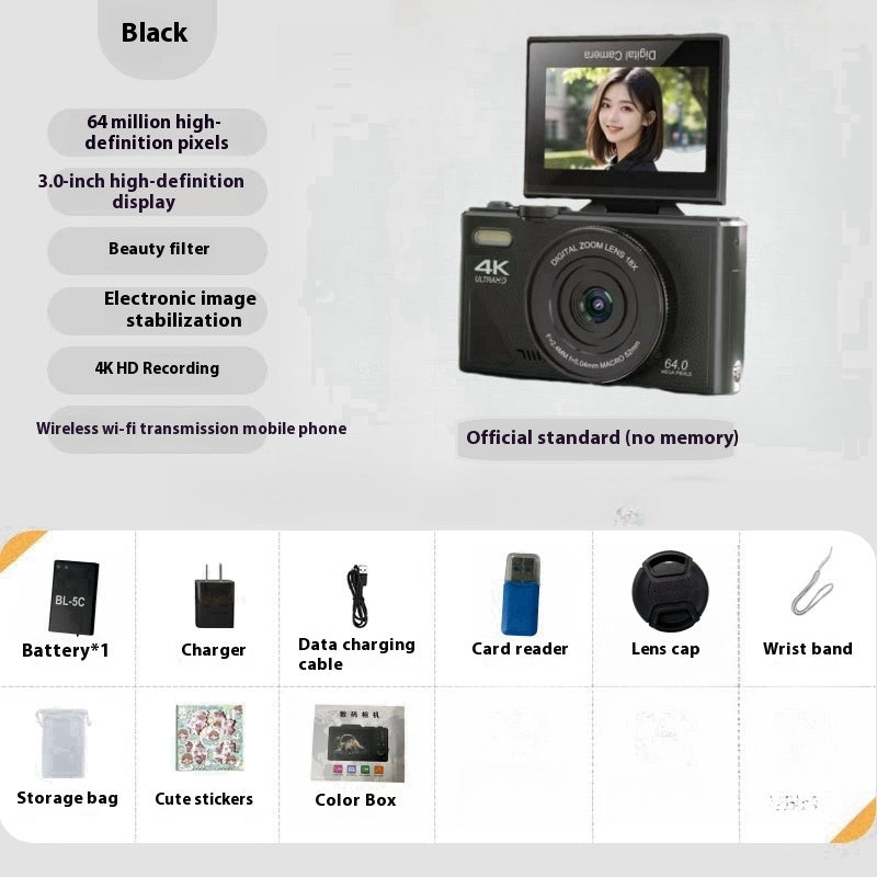 64 Million HD Student Entry-level Mirrorless CCD Camera