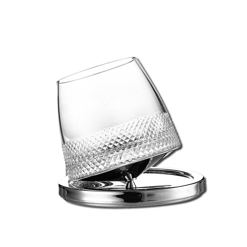 Household Fashion Rotating Cup Whiskey Glass