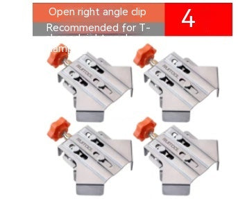 Stainless Steel Woodworking Right Angle Clip Photo Frame And Picture Frame Quick Fixing Clip
