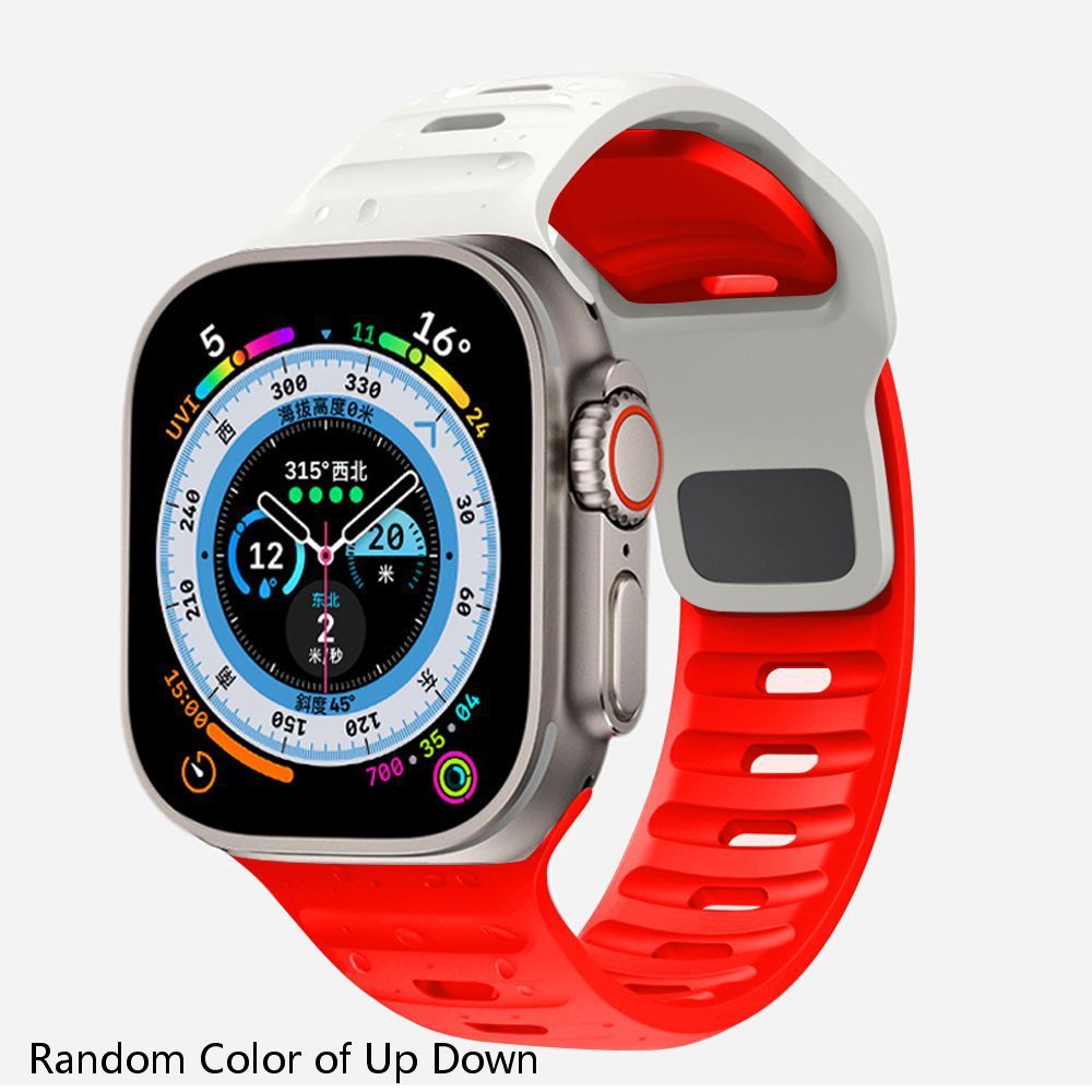 Suitable For Watch Ultra Watch Band Iwatch9 Solid Color Snap Button