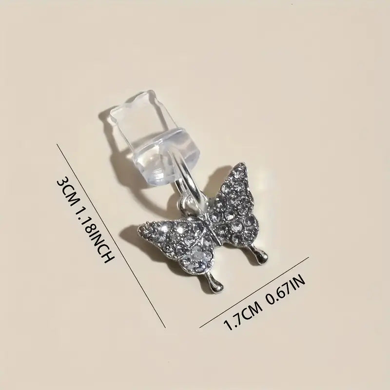 Butterfly Ornament Mobile Phone Universal Interface Dust Plug