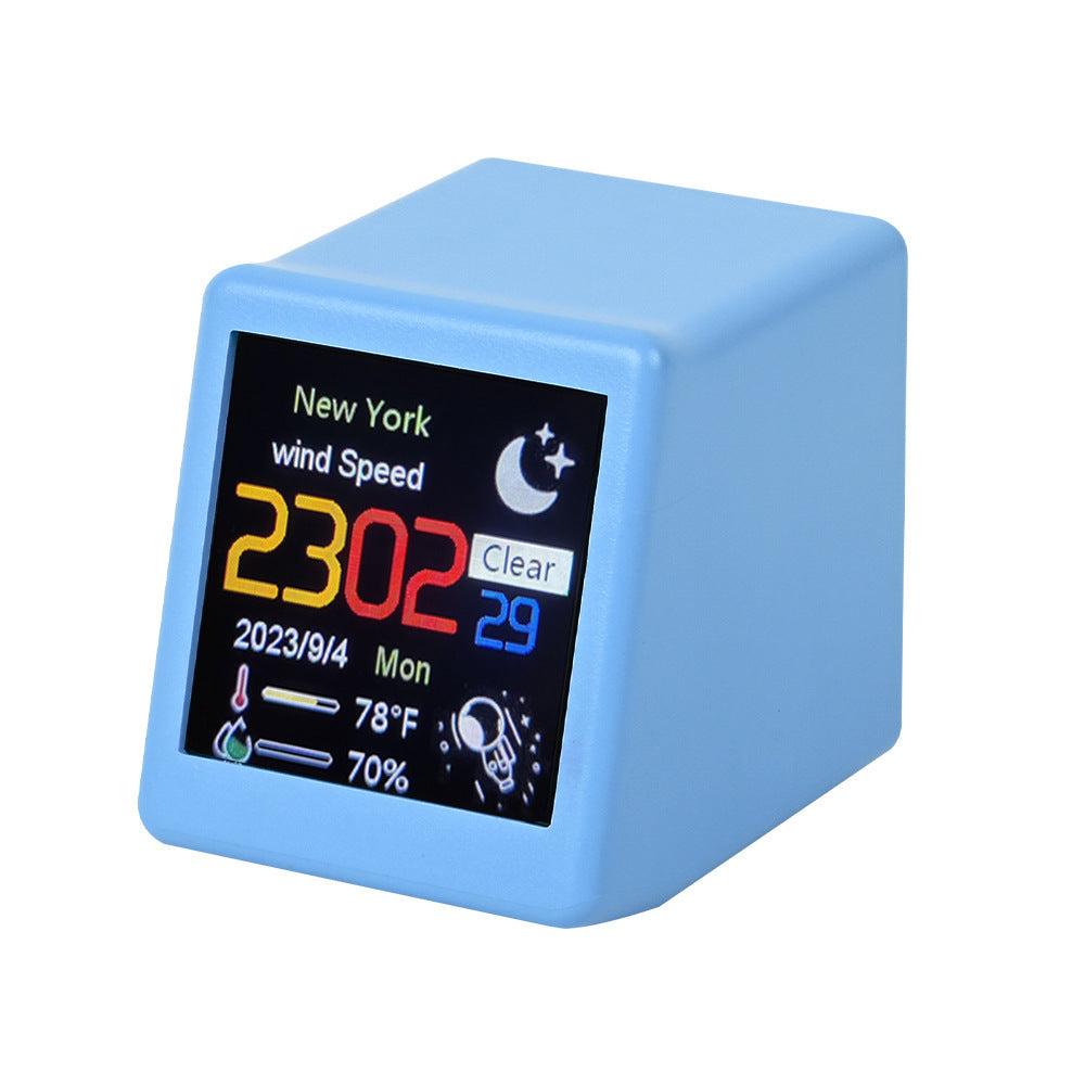 Table Clock Weather Small TV Creative Digital Ornaments
