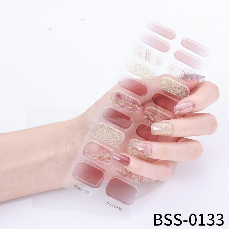 Gel Nail Art Sticker Semi-curing Gel
