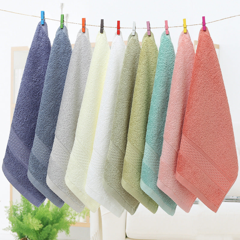 12-color Square Scarf Pure Cotton Plain Small Towel Square