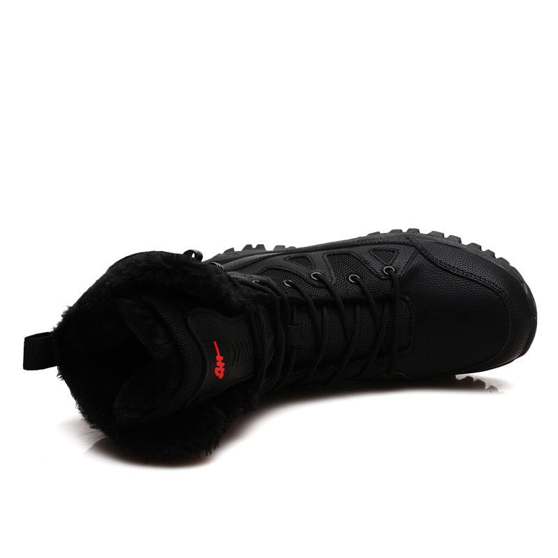 High-top Cotton Shoes For Lovers To Keep Warm In Winter And Thicken With Velvet