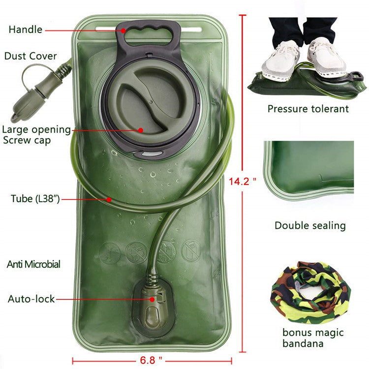 Outdoor Portable Folding Water Bag Large Mouth