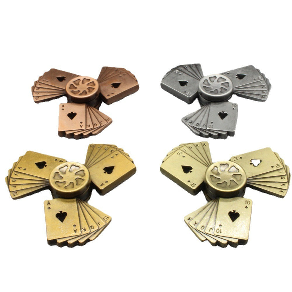 Poker Fingertip Gyro Metal Flush Toy
