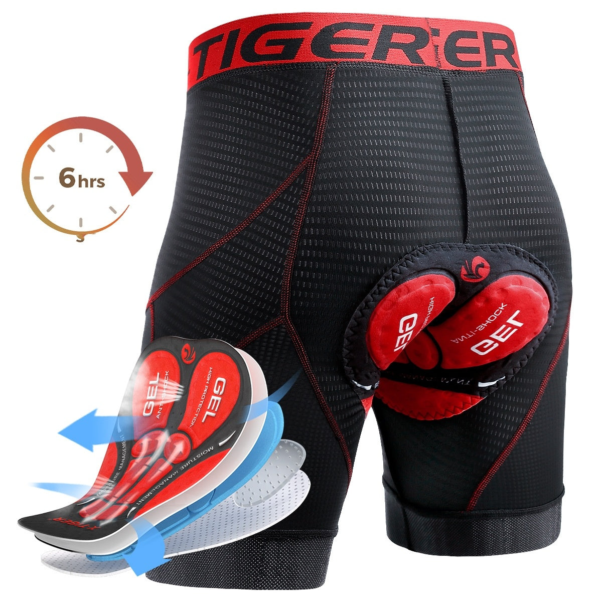 Competitive 5D Elastic Band Biker Underwear