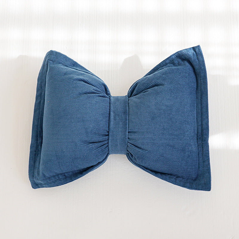 Creative Bowknot Cotton Lumbar Pillow