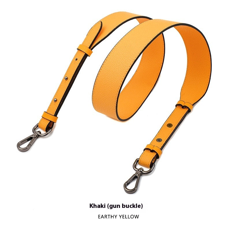 Cowhide Milled Double-sided Wide Shoulder Strap All-match Adjustable