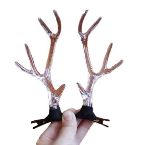 Antlers Christmas Headdress Hairpin Female