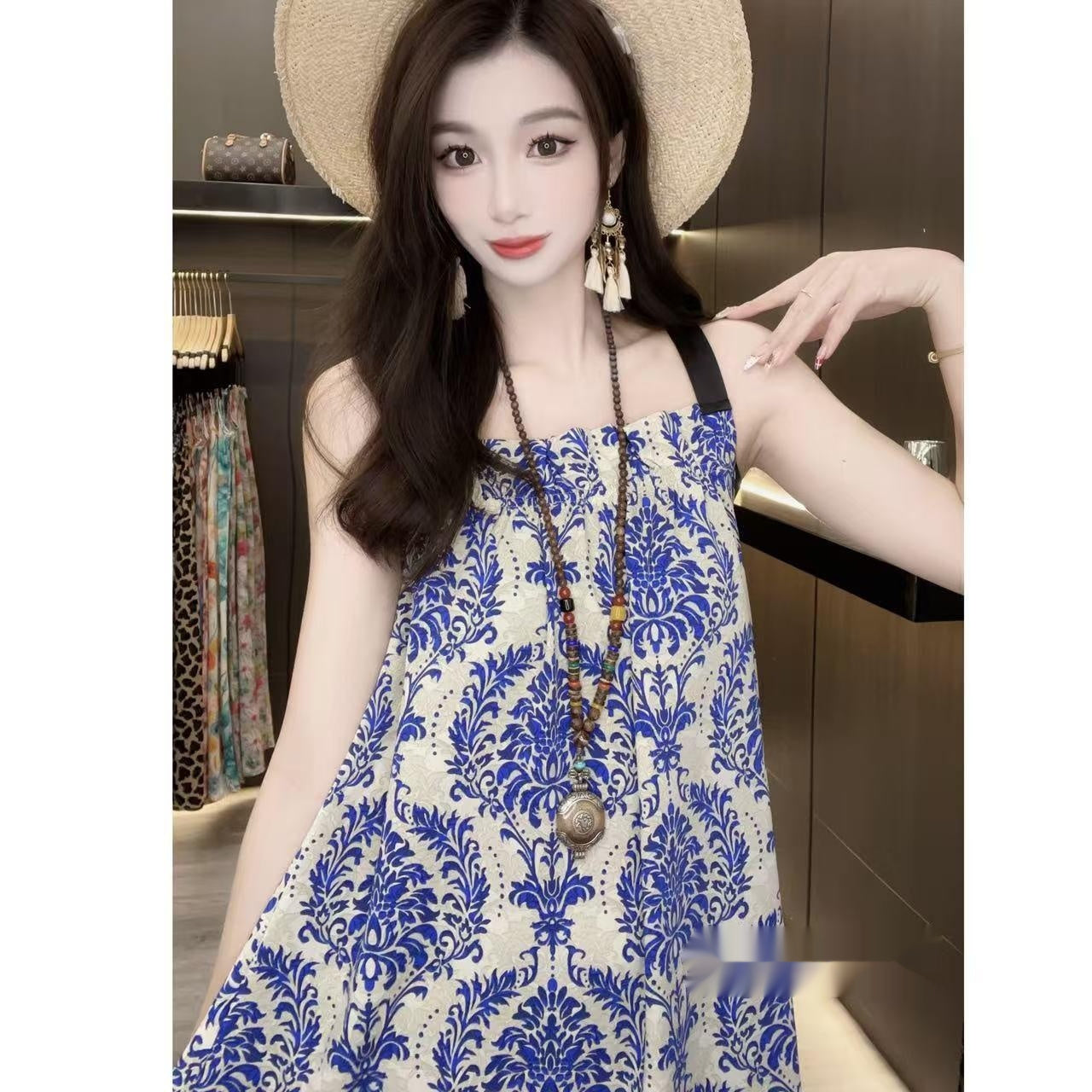 Ladies' Polyester Printed Dress