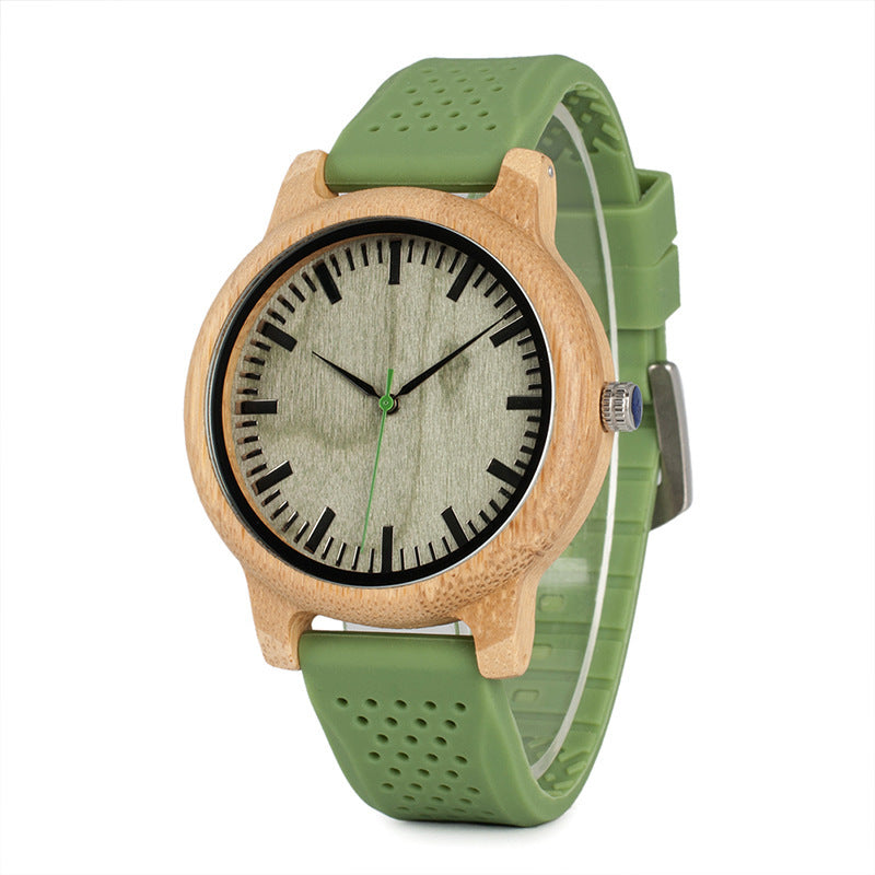 Girls' Simple Temperament Wooden Watch