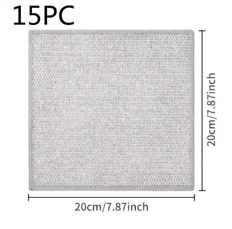 Double-sided Kitchen Oilproof Double-layer Cleaning Scouring Pad