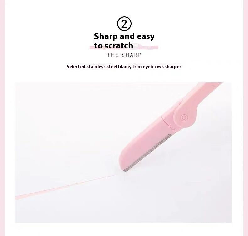 Portable Folding Eye-brow Knife Novice Protective Type