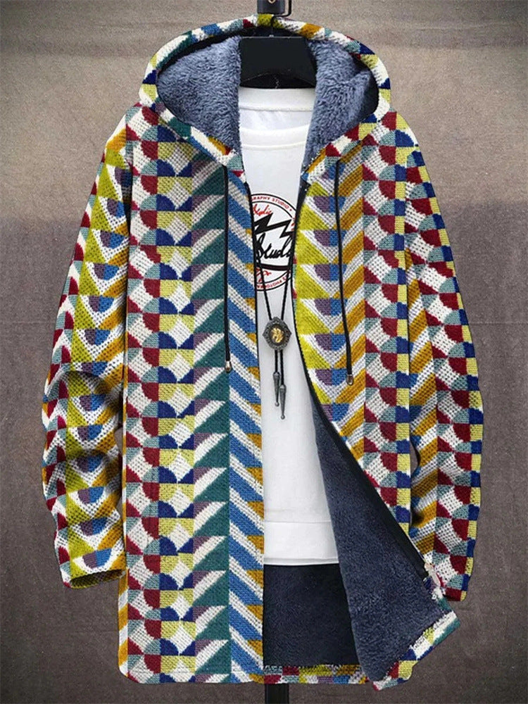 Men's 3d Digital Printed Hat Cardigan