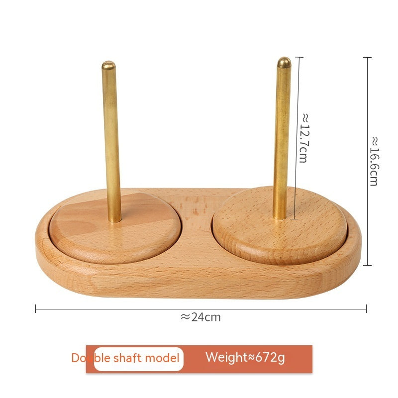 Wooden Rotatable Wool Spool