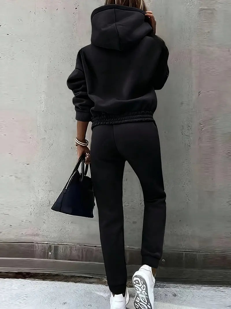 Ladies' Solid-color Long-sleeved Suit