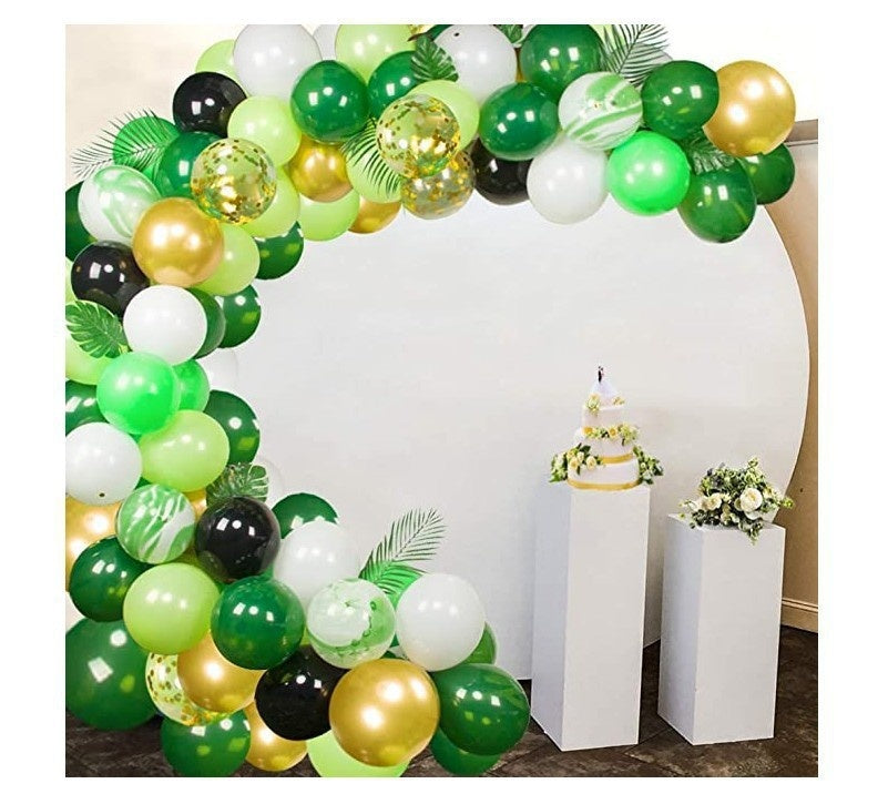 Animal Head Birthday Party Balloon Jungle Set Monstera Theme