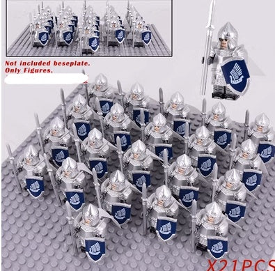 Soldiers Put Together Regimental Battle Blocks