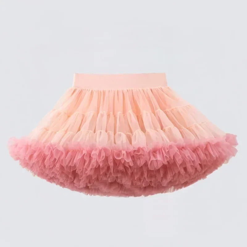 Girl's Tutu Skirt Soft Veil-year-old Princess Pettiskirt