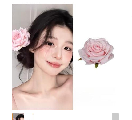 French Elegant Temperament Butterfly Orchid Hair Clip