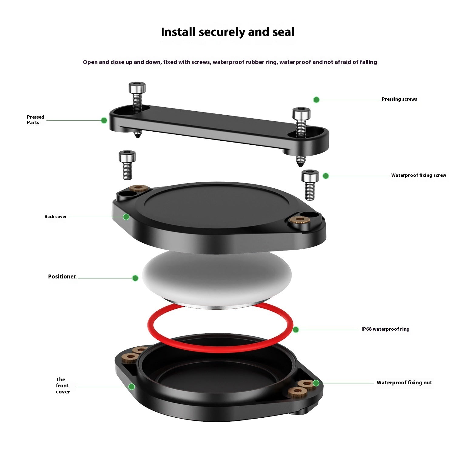 Waterproof Protective Cover PC All-inclusive Pet Camera Bicycle Bag Positioning