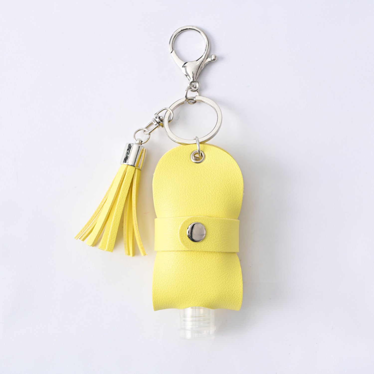 Hand Sanitizer Leather Case Keychain Pendant
