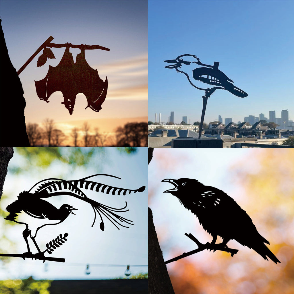 Owl Bird Hummingbird Woodpecker Silhouette Garden Plug-in