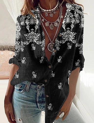 Ethnic Style Fashion Personalized Women's Shirt