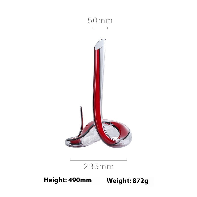 Household Snake Wine Decanter Austrian Crystal Glass