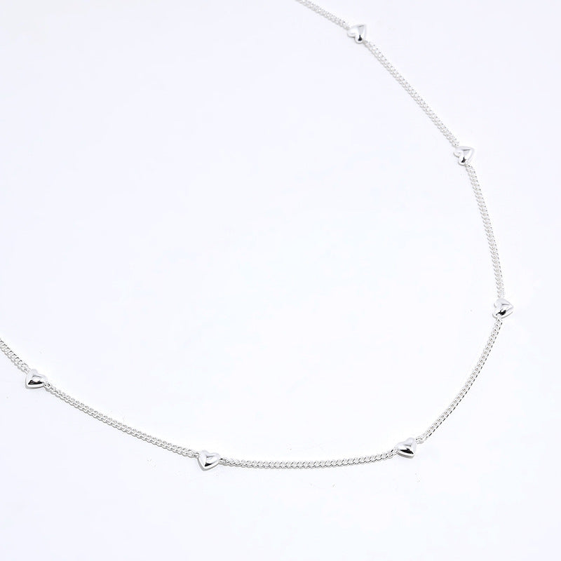 Special-interest Design Gold Silver Plated Love High Sense Necklace