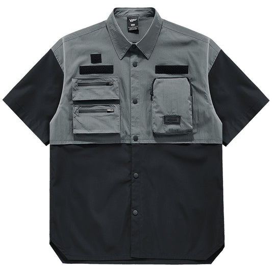 Short-sleeved Shirt Men's Summer Color Match