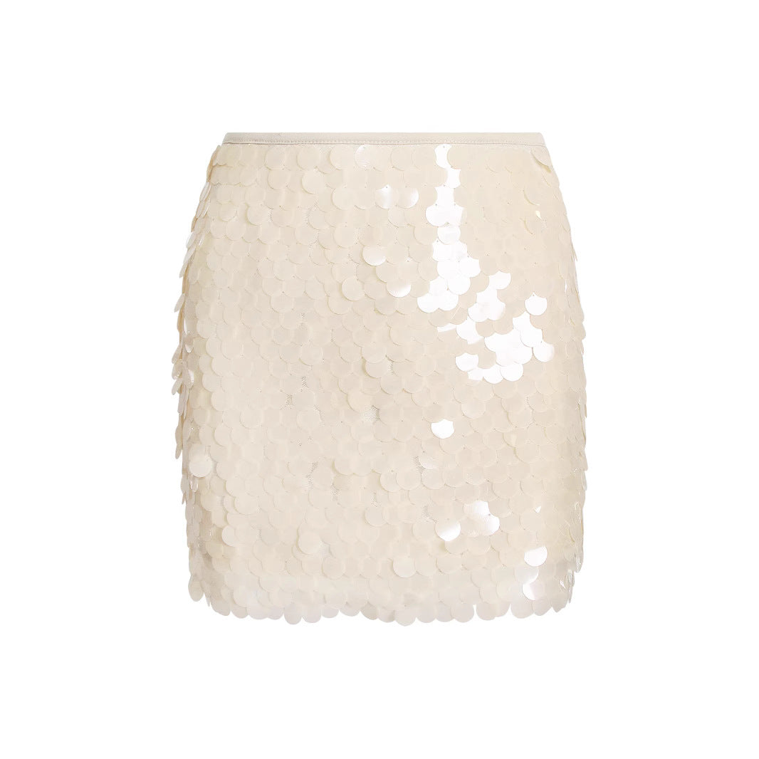 Nightclub High Grade Sequined Hip Skirt