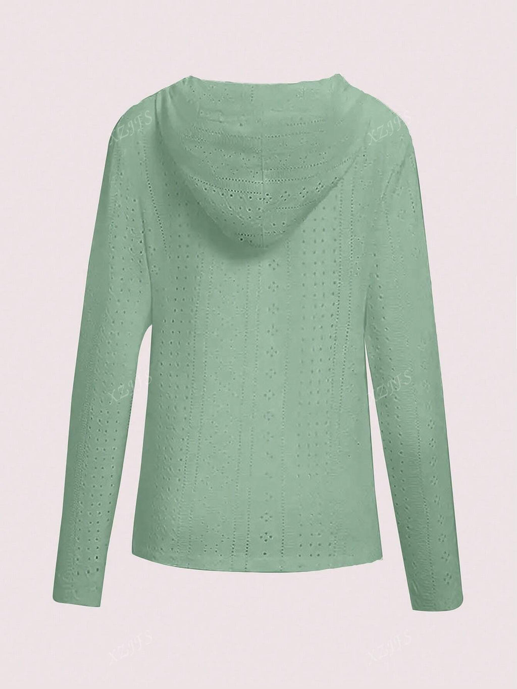 Women's Solid Color Half-Zip Casual Long Sleeve Hooded Sweatshirt