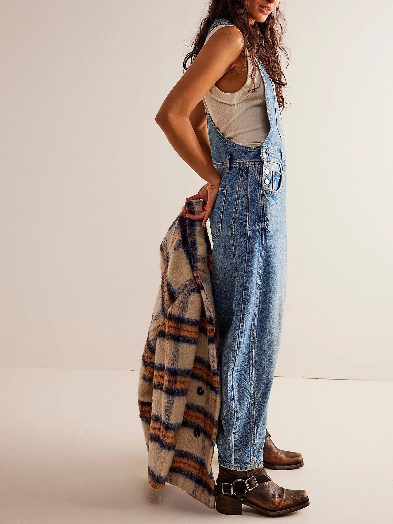Casual Loose Denim Overalls