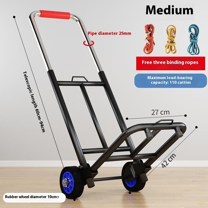 Hand Buggy Foldable And Portable Luggage Shopping Shopping Shopping Shopping Load