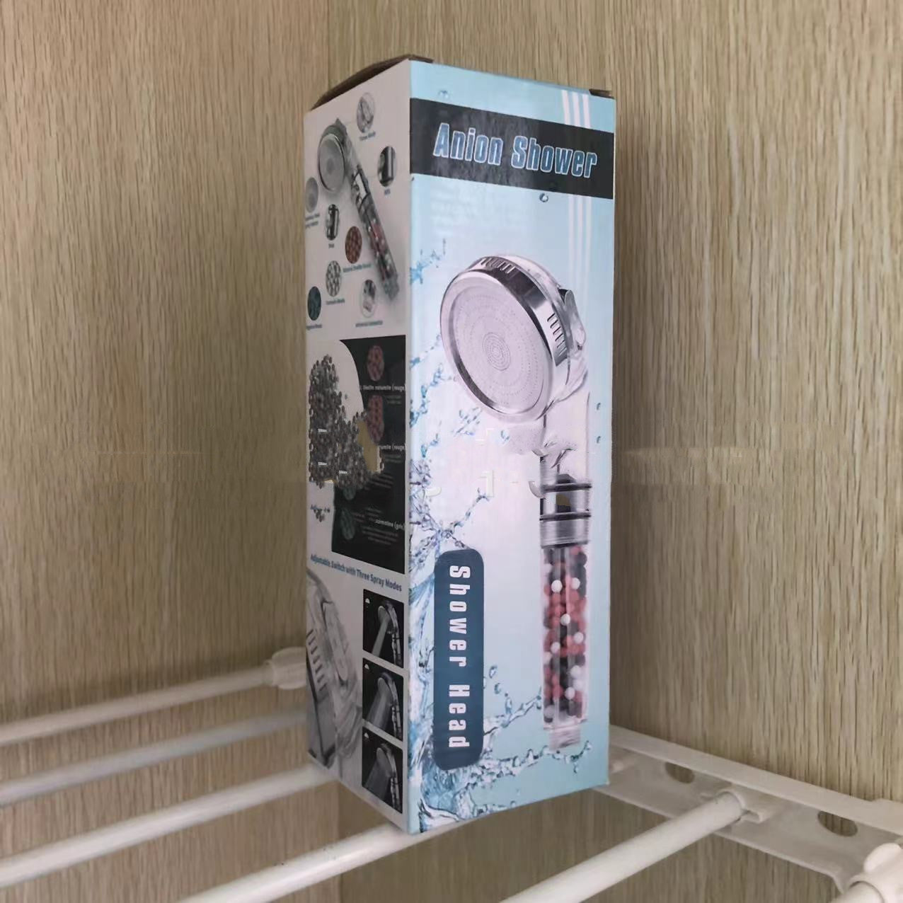 Household Turbine Tricolor Filter Ball Supercharged Shower