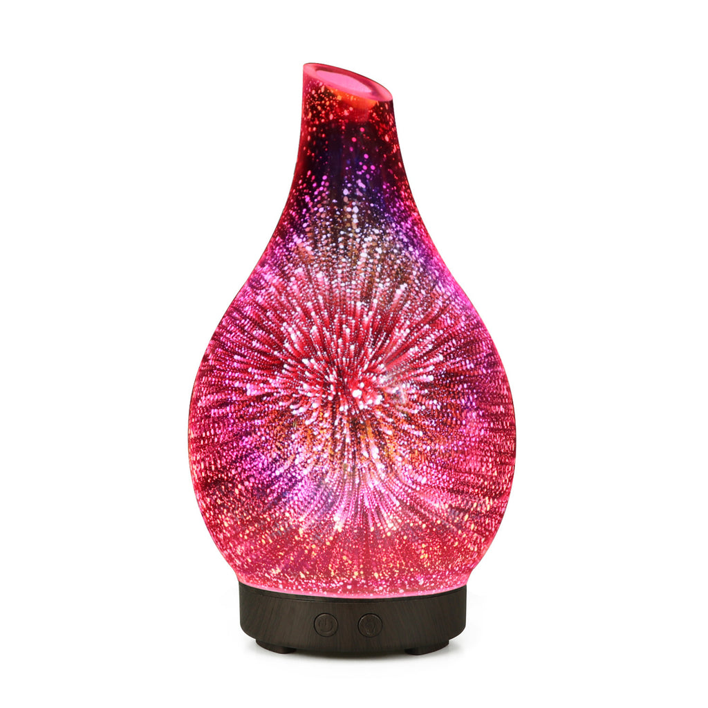 3D Glass Colorful Firework Essential Oil Lamp Aroma Diffuser