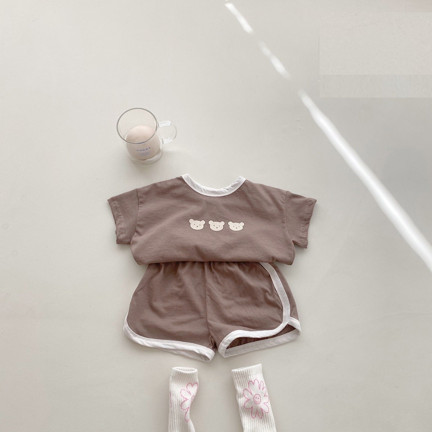 Summer Baby Short-sleeved Shorts Suit Homewear Pajamas