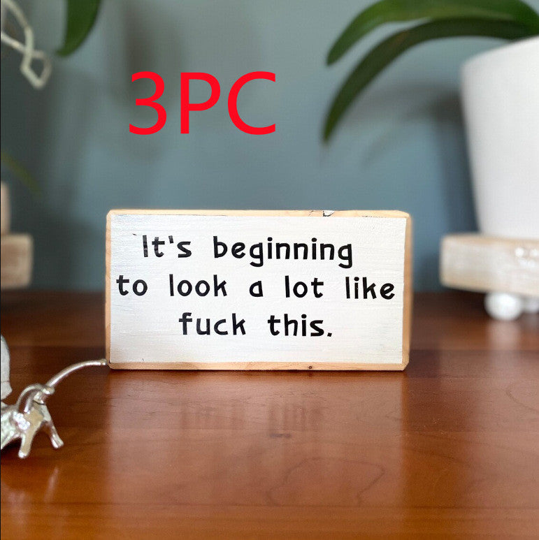 English Letters Desktop Ornaments