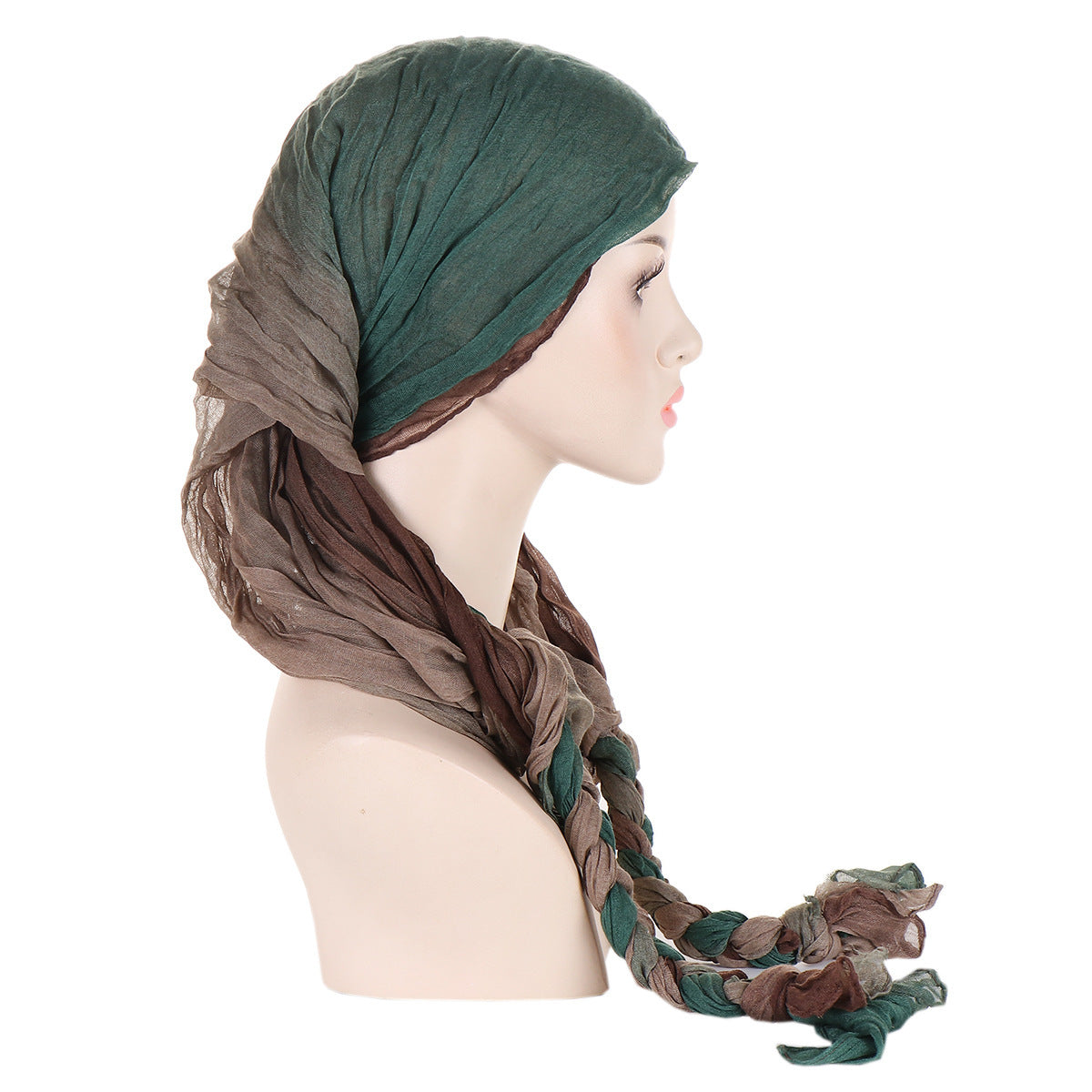 Tam-o'-shanter Hand-woven Braid Bandana Scarf Female Cap
