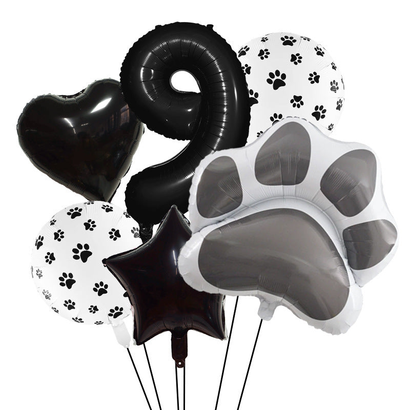 Animal Party Dog Cat's Paw Aluminum Balloon