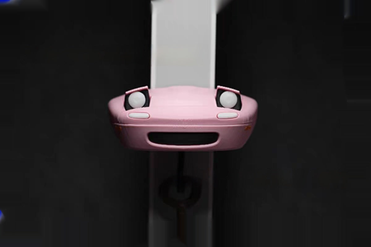 Jumping Lights Can Move Ride Car Open Headlights Key Holder Car Open Headlight Keychain