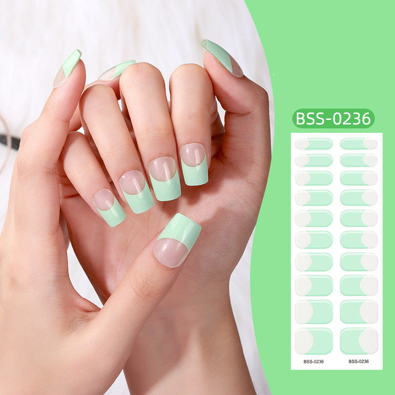 Gel Nail Art Sticker Semi-curing Gel