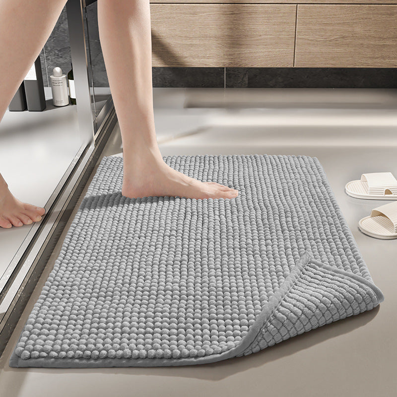Floor Mat Bathroom Chenille Thickened Non-slip