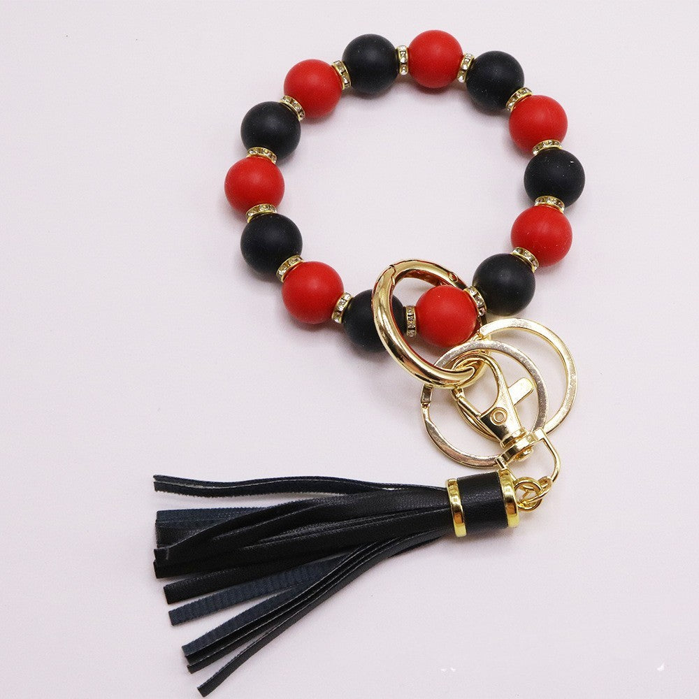 Silicone Beads Key Pendants Bracelet