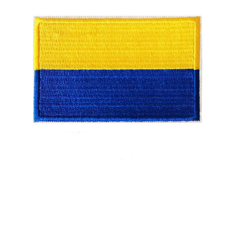 Embroidered National Flag Armband Hat Patch