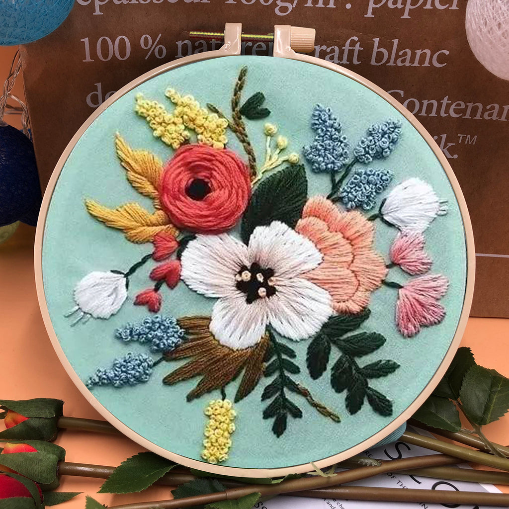 European Style Three-dimensional Fabric Embroidery Material Bag